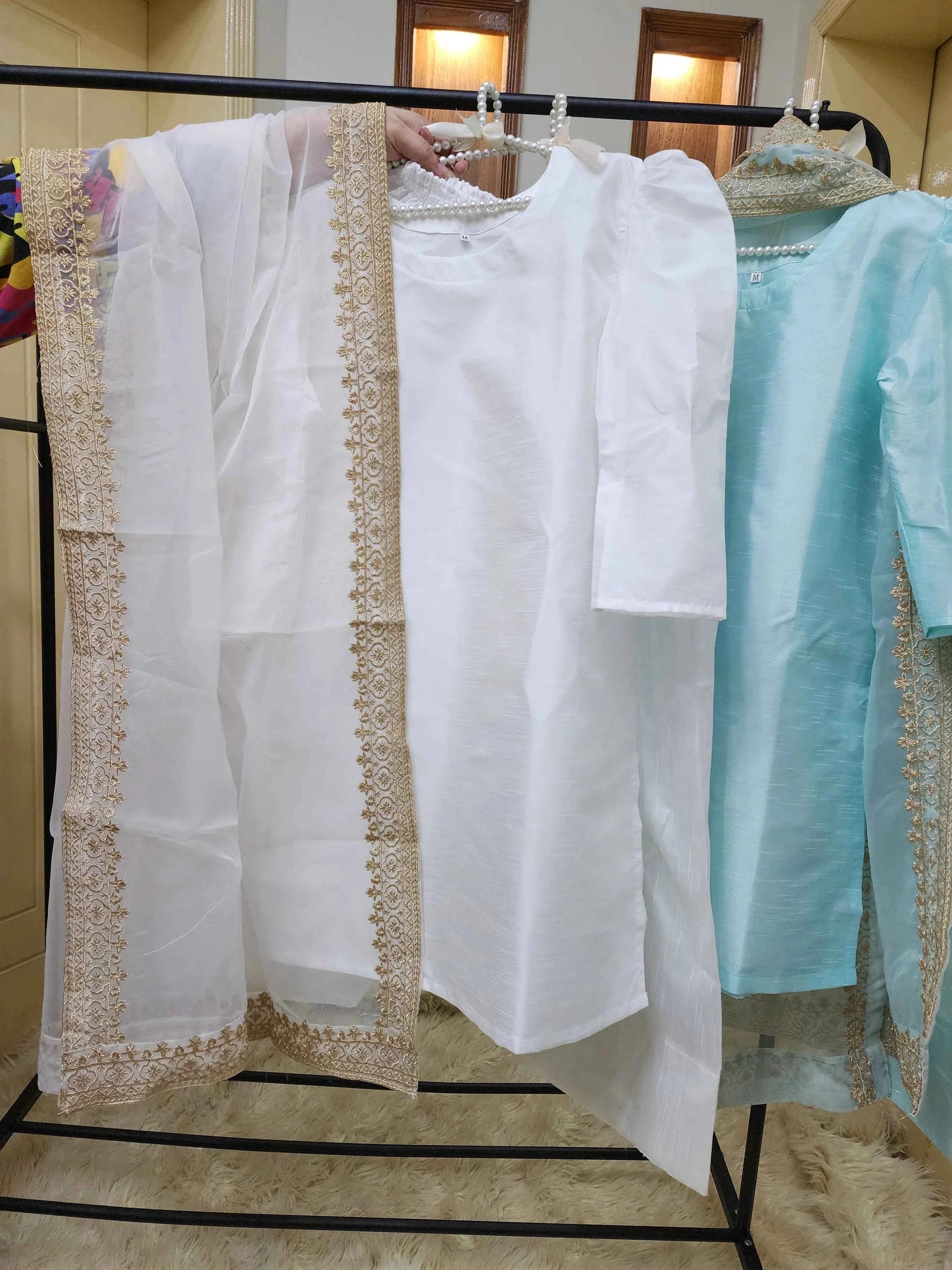 Farshi Shalwar Set - 3 pc Stitched