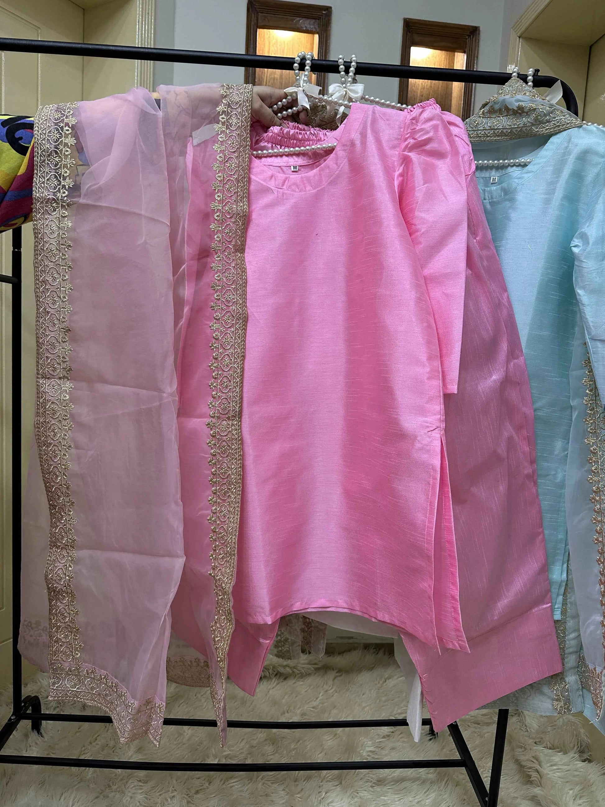 Farshi Shalwar Set - 3 pc Stitched