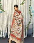 Ayat Embroidered with Shawl - Stitched 3 pc