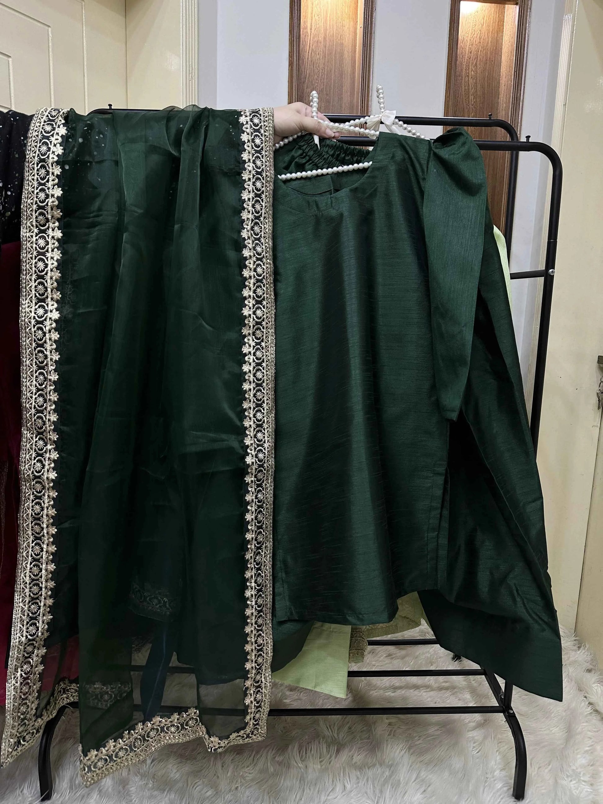 Farshi Shalwar Set - 3 pc Stitched