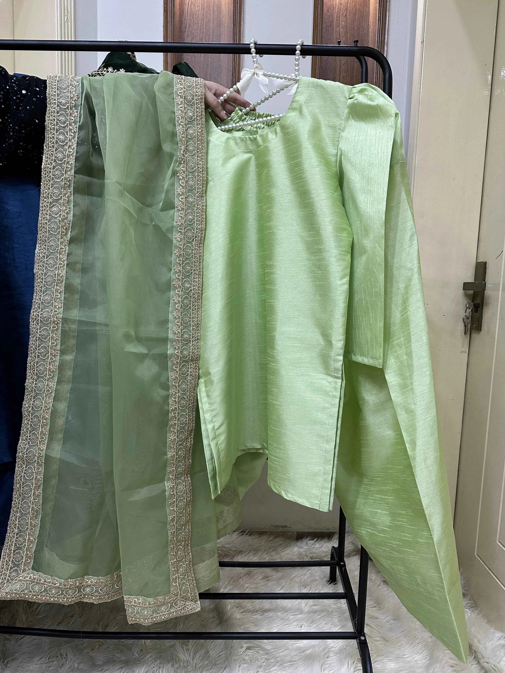 Farshi Shalwar Set - 3 pc Stitched