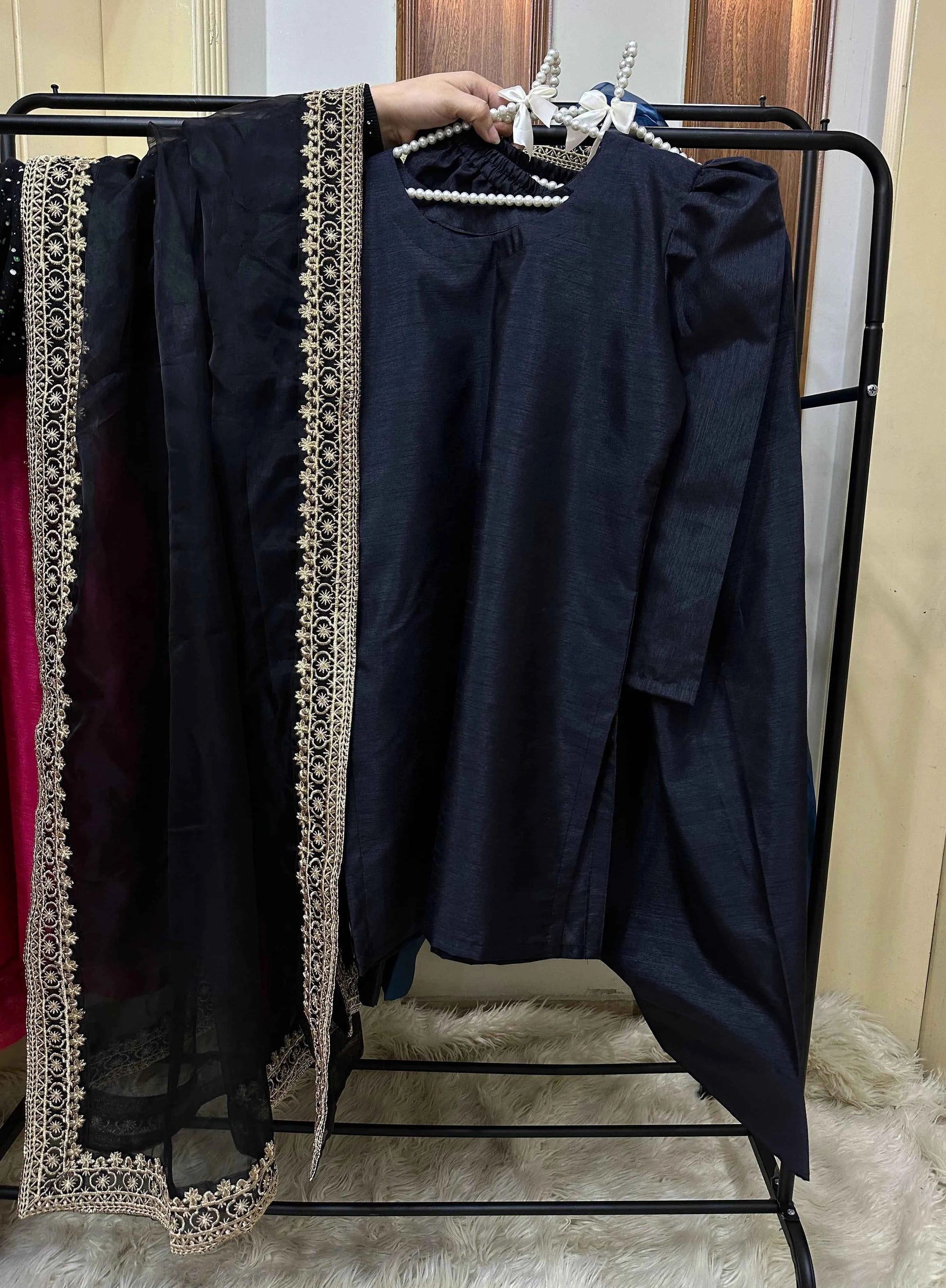 Farshi Shalwar Set - 3 pc Stitched