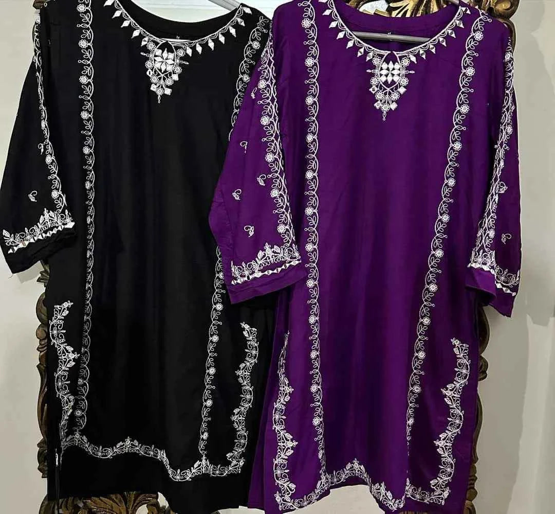 Agha Noor Mirror Wok Embroidery - Stitched 2 pc