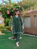 Agha Noor Mirror Wok Embroidery - Stitched 2 pc