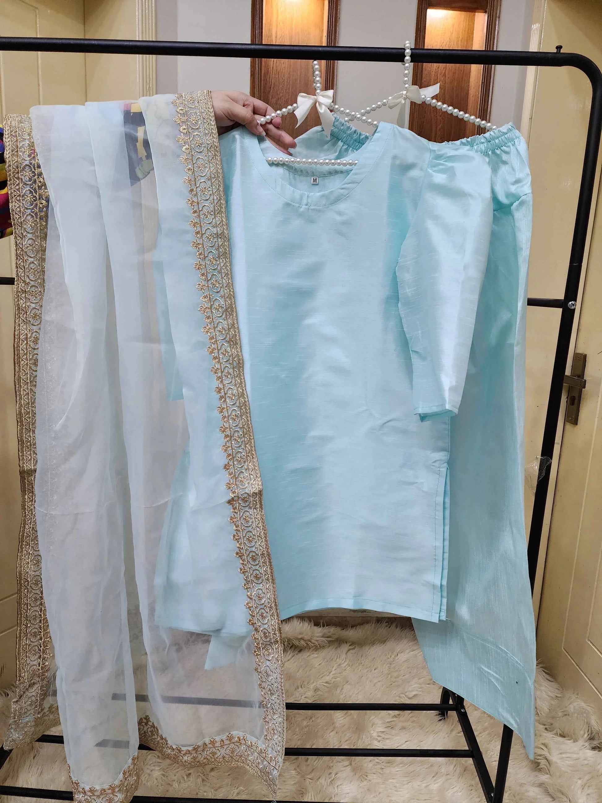 Farshi Shalwar Set - 3 pc Stitched